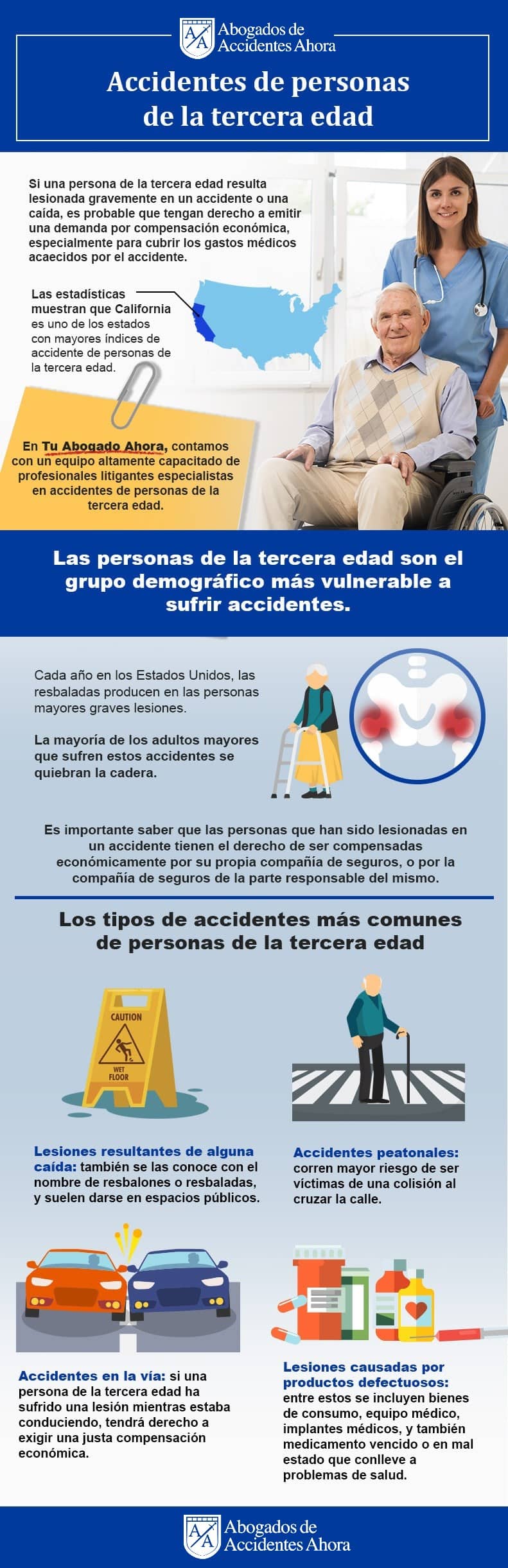 Los accidentes más comunes en la tercera edad, Abogados de Accidentes Ahora