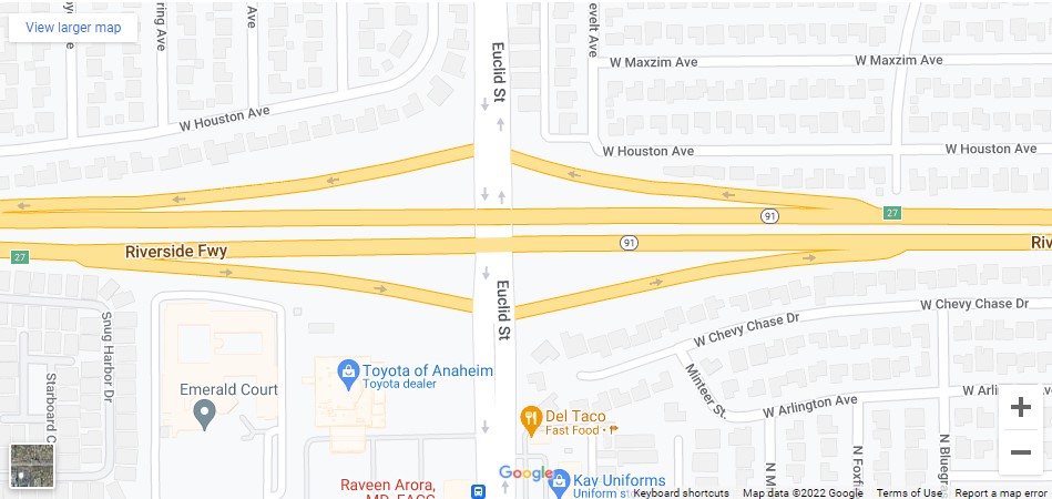 Mujer muere en accidente peatonal en la autopista 91 [Anaheim, CA], Abogados de Accidentes Ahora