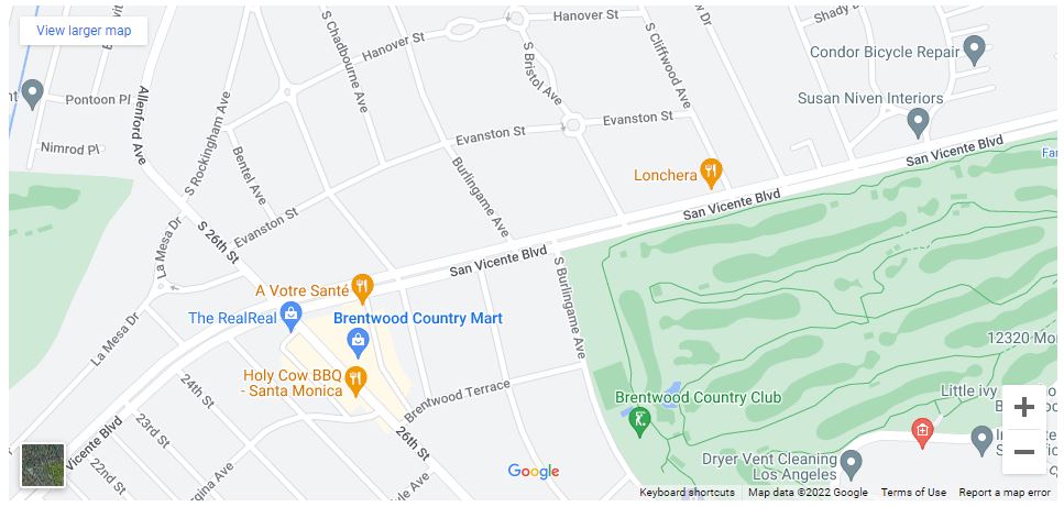 Actualización: Erne de la Torre Santiago muere en accidente peatonal en San Vicente Boulevard [Brentwood, CA], Abogados de Accidentes Ahora