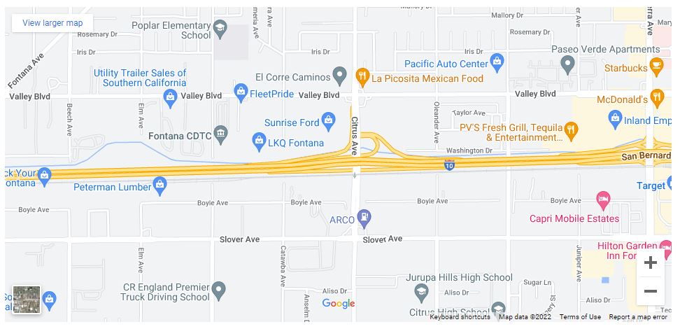 Un hombre muere atropellado en accidente peatonal en Citrus Avenue y la autopista 10  [Fontana, CA], Abogados de Accidentes Ahora