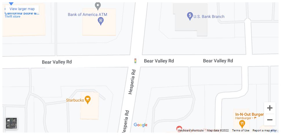 Tres heridos en accidente de auto en Bear Valley Road y Hesperia Road [Victorville, CA], Abogados de Accidentes Ahora