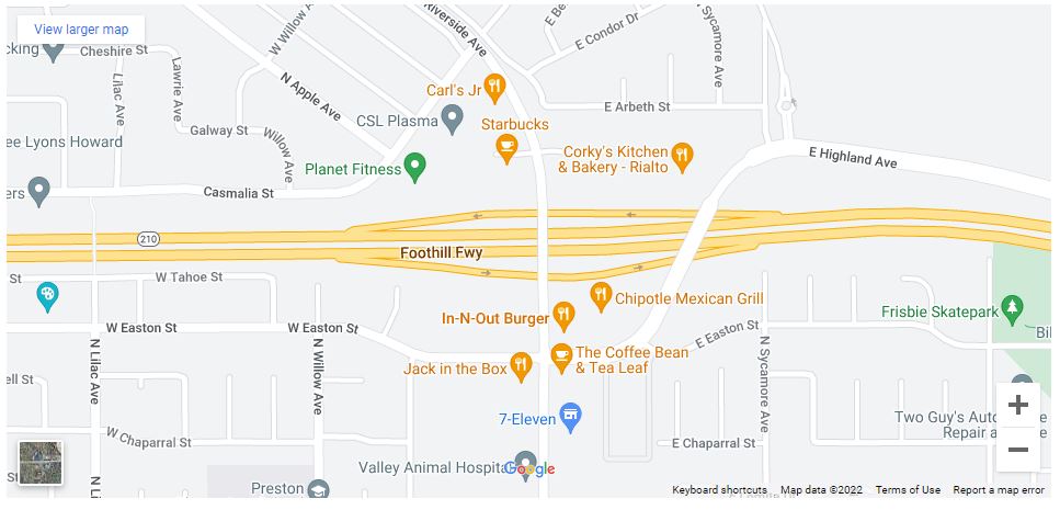 Dos personas heridas en accidente de tránsito en la autopista 210 y Riverside Avenue [Rialto, CA], Abogados de Accidentes Ahora