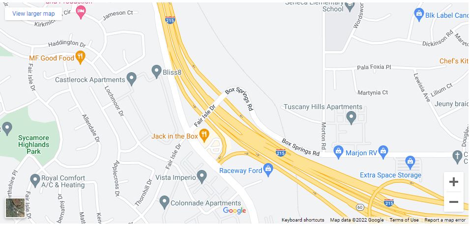 Hombre muere en accidente peatonal en la autopista 215 y Box Springs Road [Riverside, CA], Abogados de Accidentes Ahora
