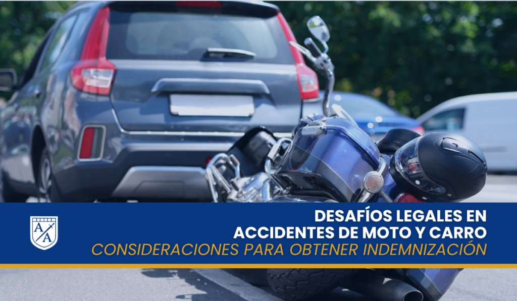 Accidentes de moto contra carro: Diferencias clave en procedimientos legales e indemnizaciones