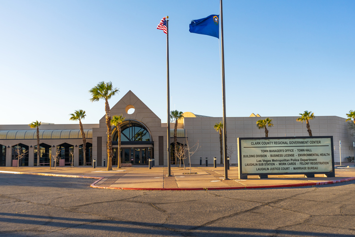 Clark County Regional Government Center building in Laughlin, Nevada