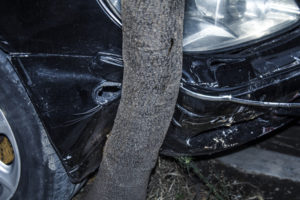 Muere mujer tras chocar con un árbol en las calles Filibert y Acacia, en Stockton, CA