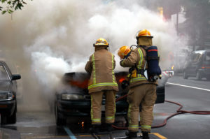 Un vehículo se incendia en un accidente mortal, en el Sitio de Seguridad Nacional de Nevada