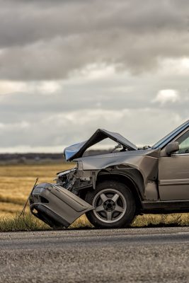 Carro chocado en un accidente - Texas